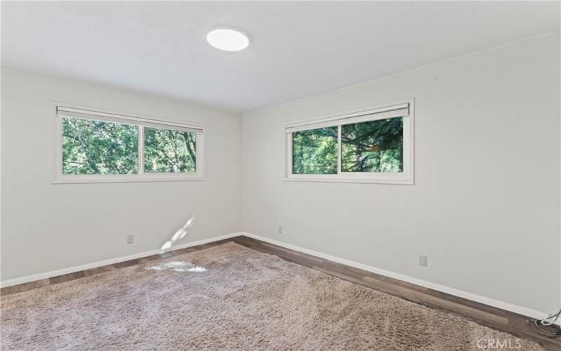 A light and airy guest bedroom.