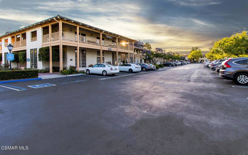 The Landing Entrance and Parking