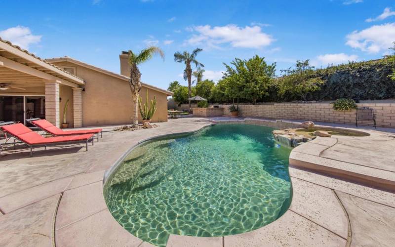 View Pool backyard