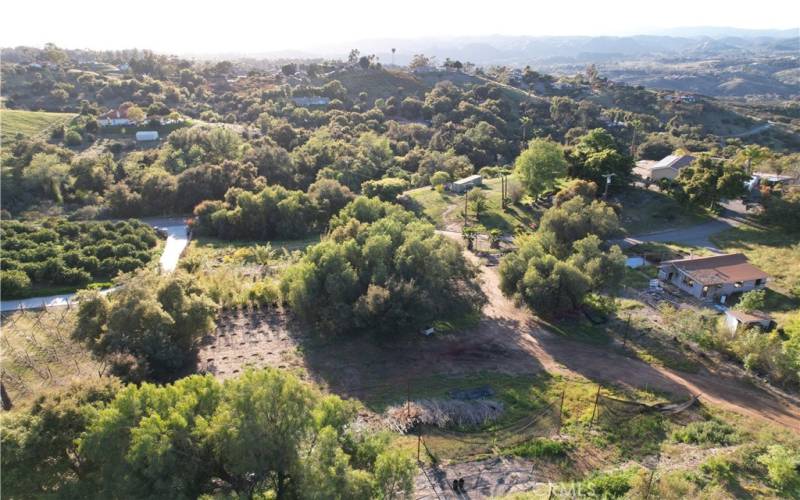 From top of parcel towards Willow Glen Rd. West View