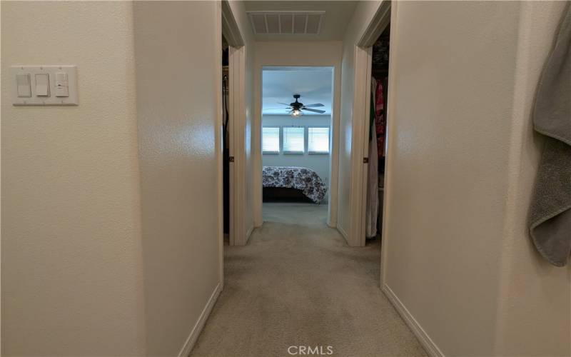 Hallway from Primary Bedroom to Bathroom