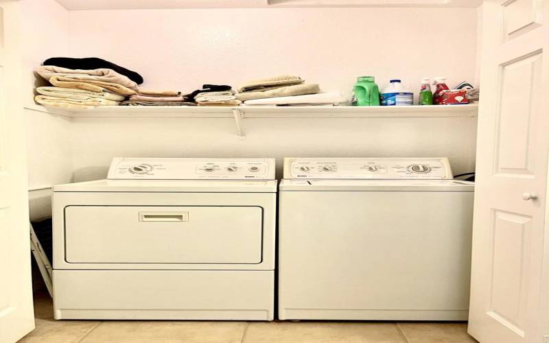 Inside Laundry Closet