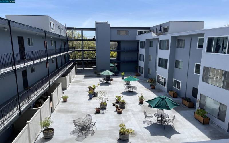 Courtyard view from Front Door