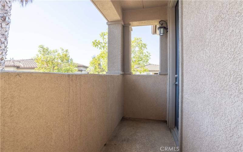 Master bedroom balcony