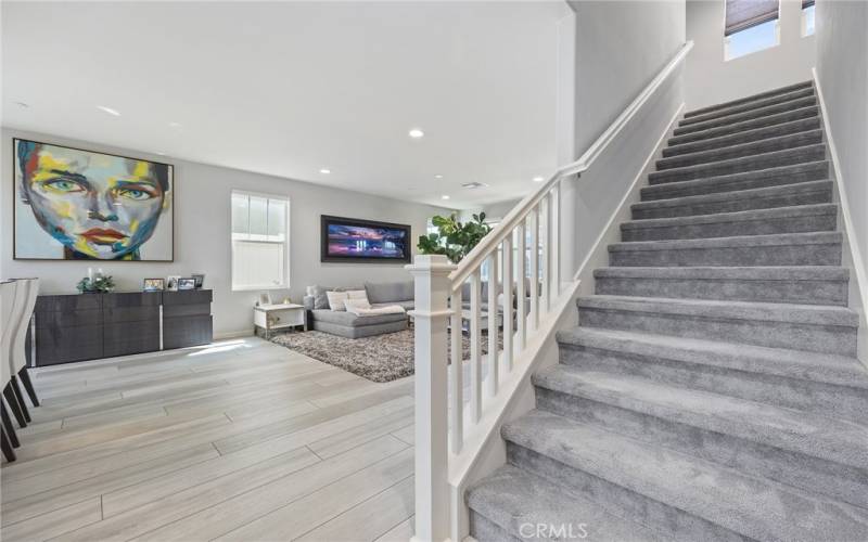 Stairs off Kitchen