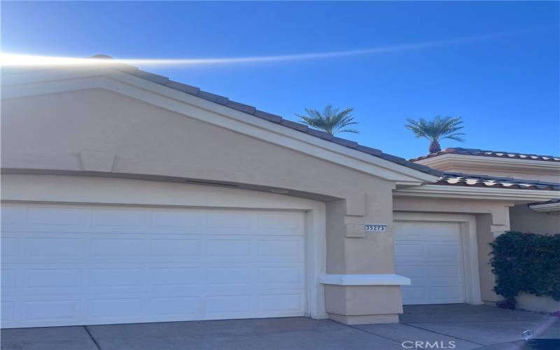 2 Car and Golf cart Attached garage.