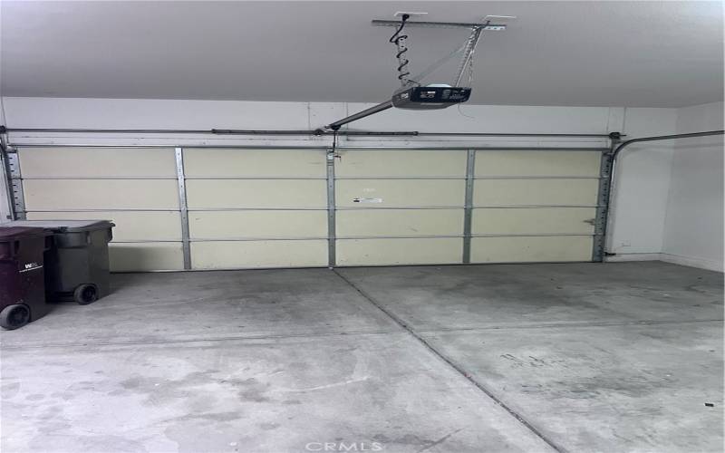 Ample Two car attached garage with laundry area.