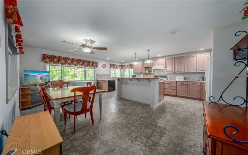 kitchen and dining area entry