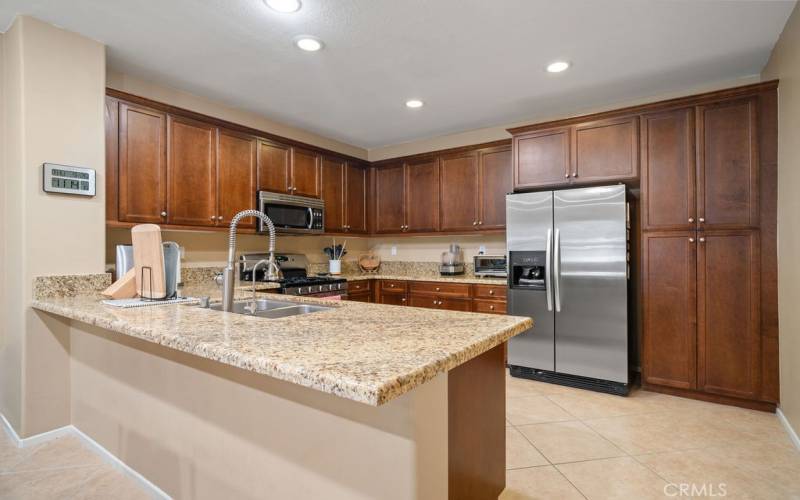 Kitchen with Bar Area