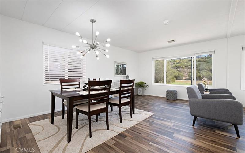 Dining room with a view!