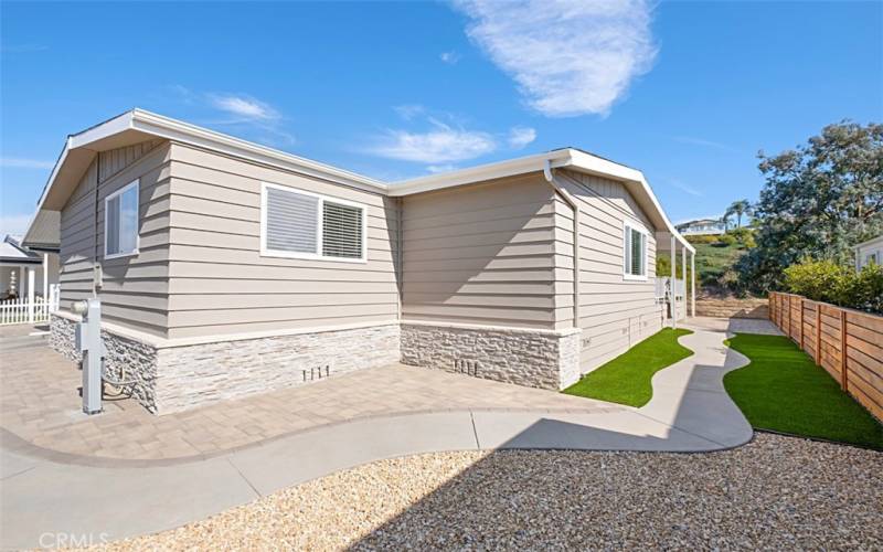 walk way towards the front door