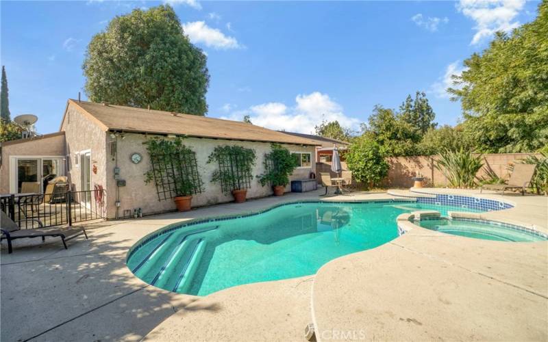 Backyard with Pool/Spa