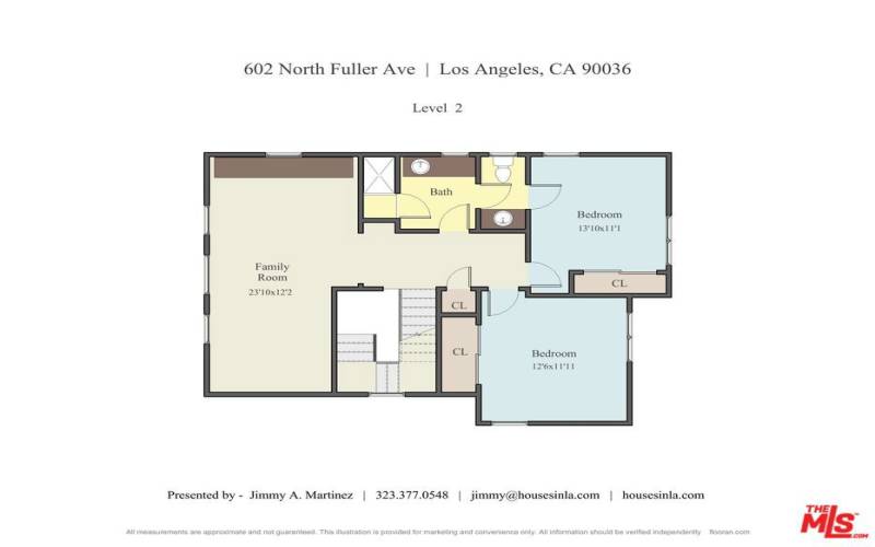 2nd level Floor Plan per 3rd party