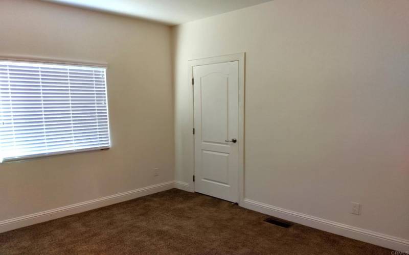 roomy closets in all bedrooms