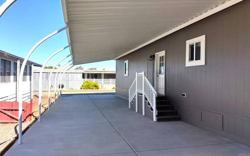 Covered carport protects your vehicles!