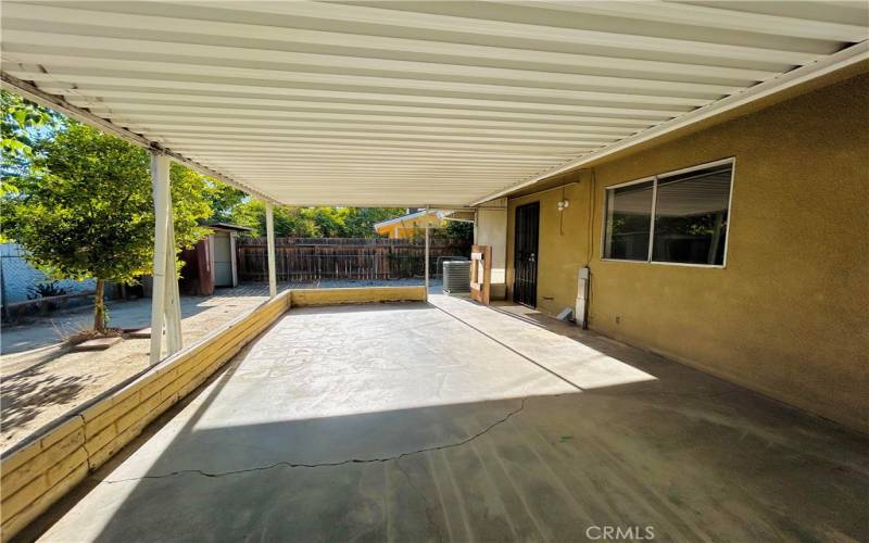 Backyard Patio area