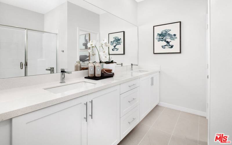 Master Bathroom with Dual Sinks