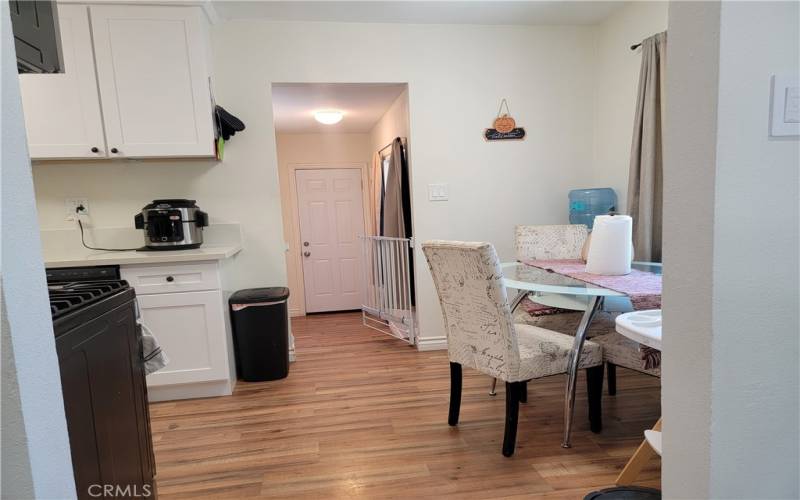 Dining area in kitchen