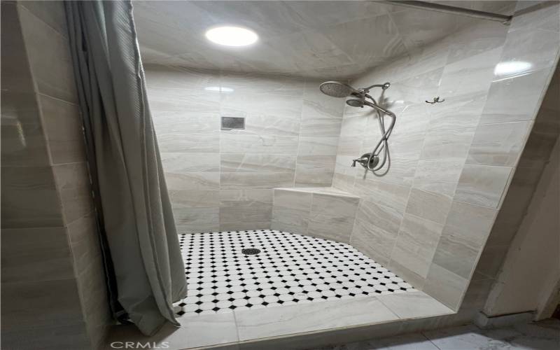 Primary bathroom shower