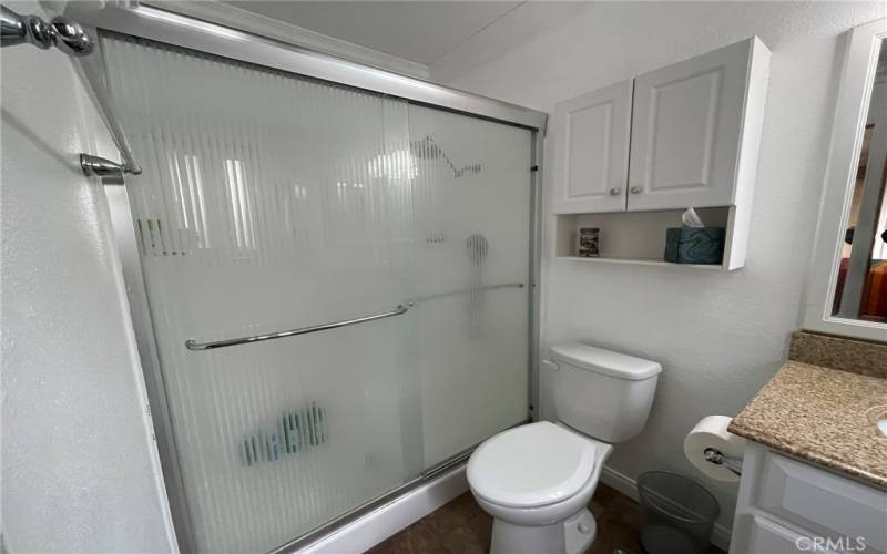 Step In Shower Stall in Primary Bathroom