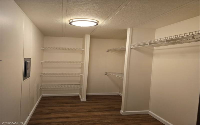 Master walk in closet