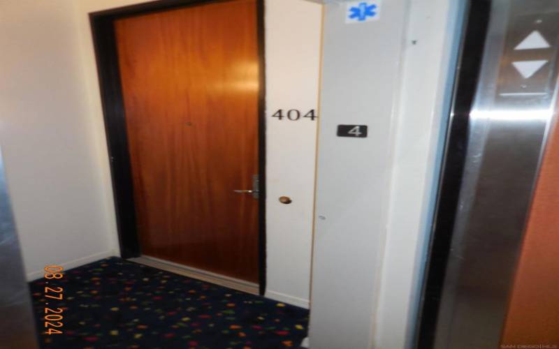 Unit front door directly off elevator