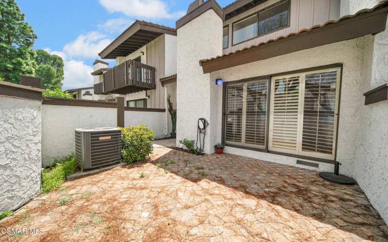 Private front patio