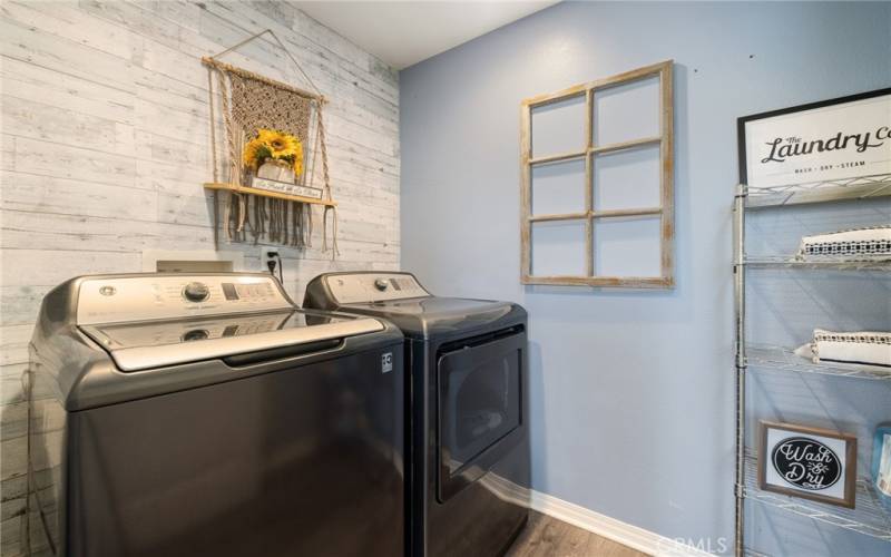 Upper level laundry room