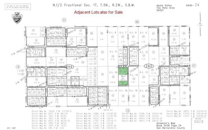 Map of nearby lots also for sale.