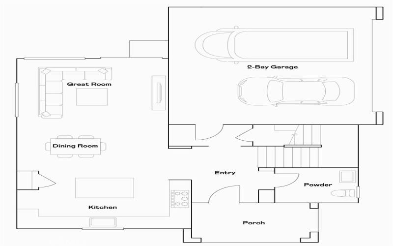 Residence 2 - Level 1 Floorplan