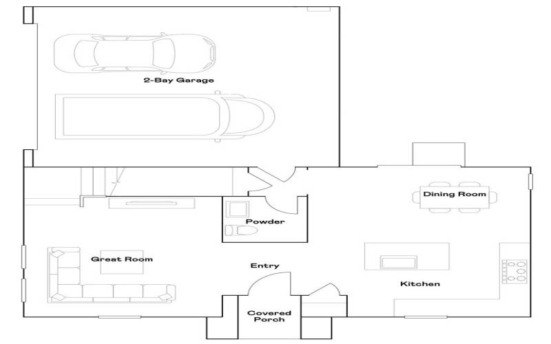 Residence 1 - Level 1 Floorplan