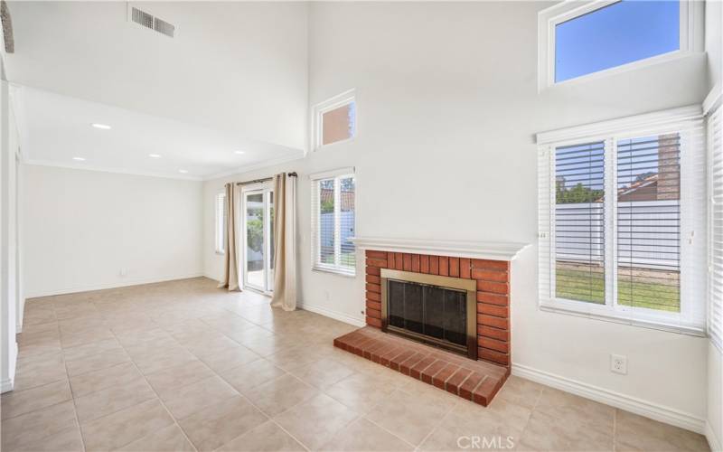 Living room opens to formal dining room.