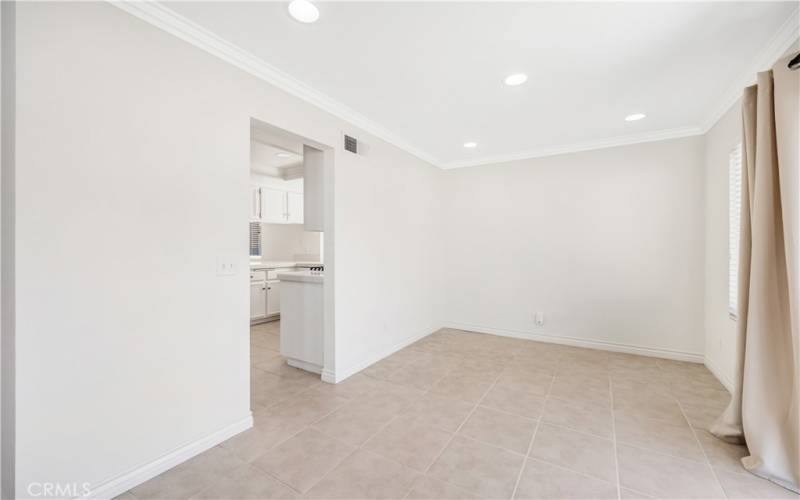 Dining room off the kitchen.