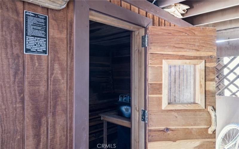 Newer Sauna installed for both tenants to enjoy.