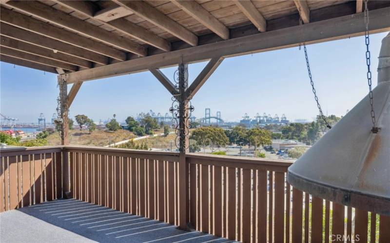 Great views from your balcony of the Vincent Thomas Bridge and Harbor lights!