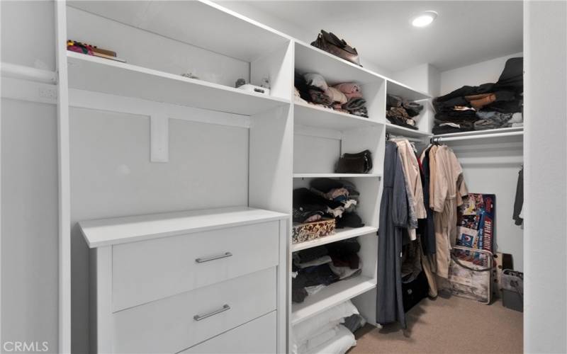 Primary Closet in Bathroom