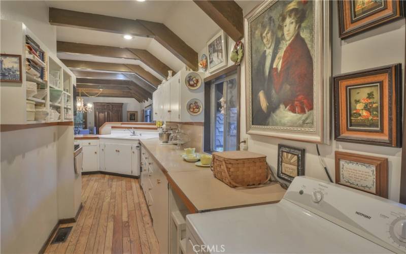 Laundry in kitchen