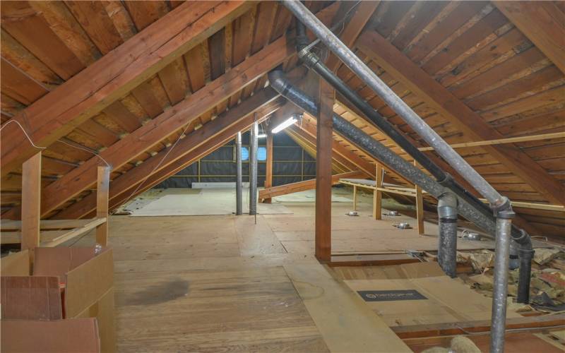 Attic over west end living area - access from bedroom #6