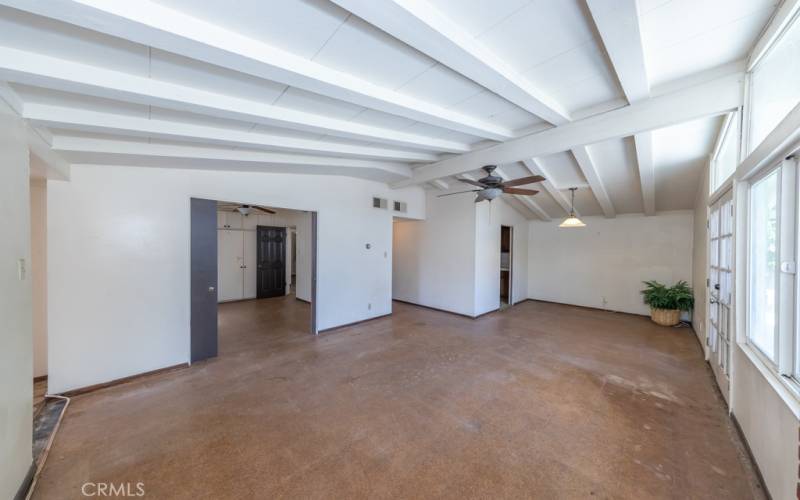 Dining room & part of living room