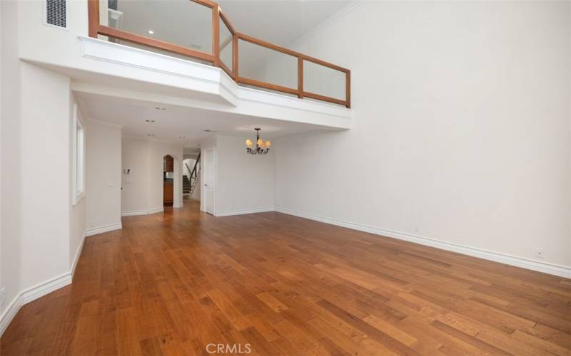 Main floor with view of family room