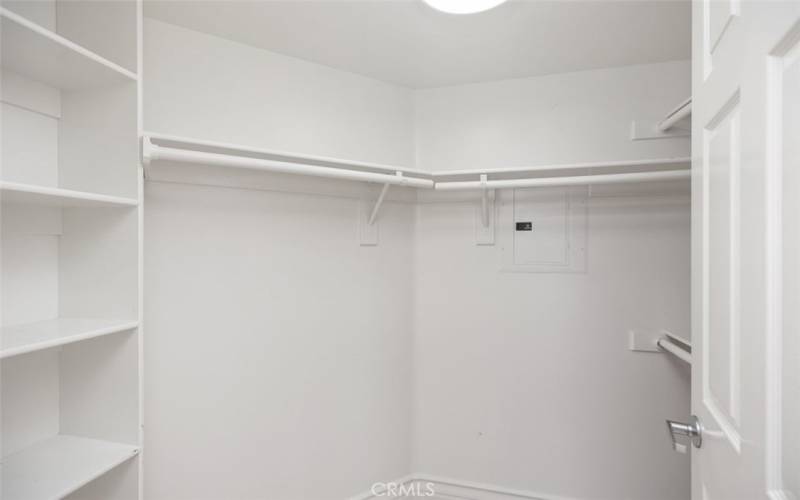 Bedroom walk-in closet