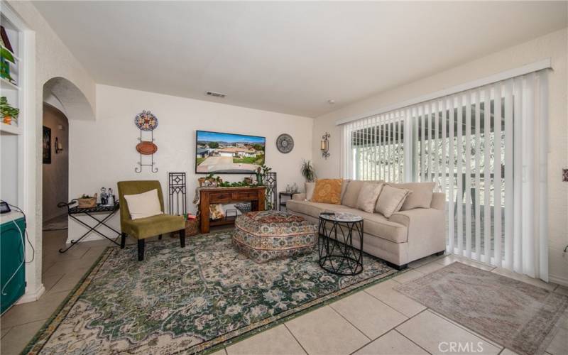 Family room leading to the back yard