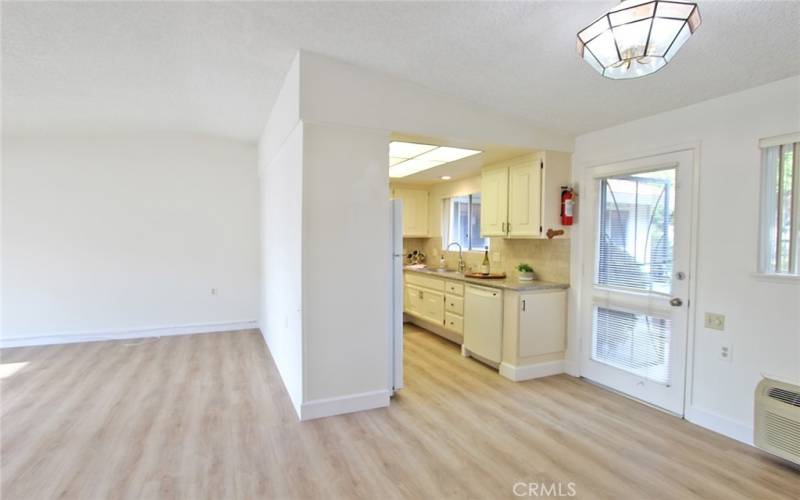 Dining Room, Kitchen & Living Room