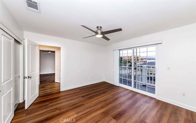 One of the Jack and Jill bedroom. Both bedrooms opens out to a balcony.