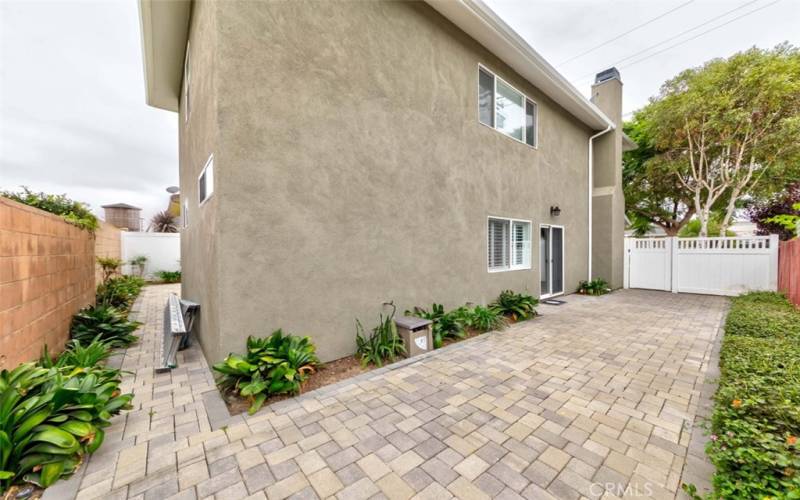 Second paved patio.