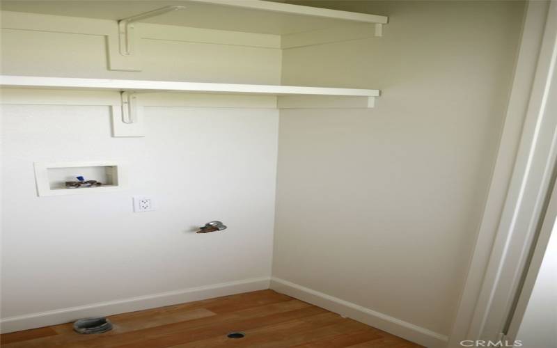 Laundry closet is located on the second level.