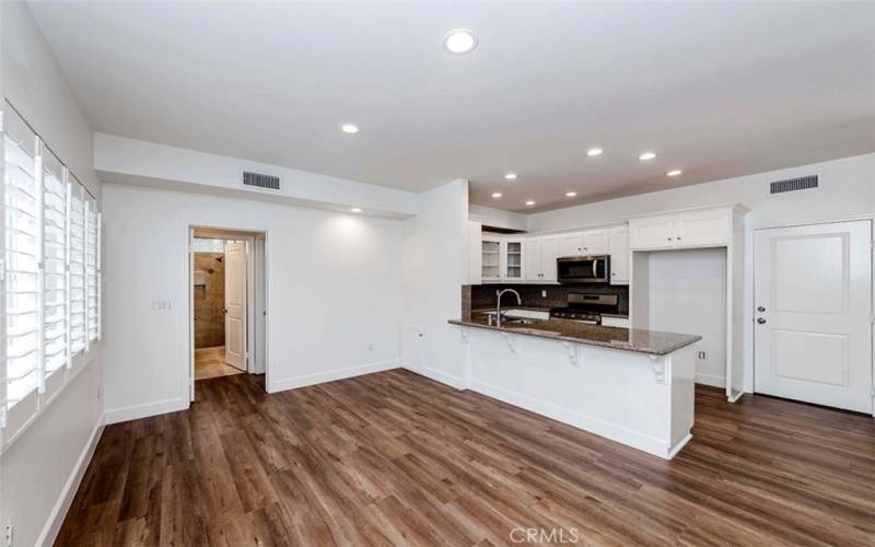 Dining area adjacent to kitchen.