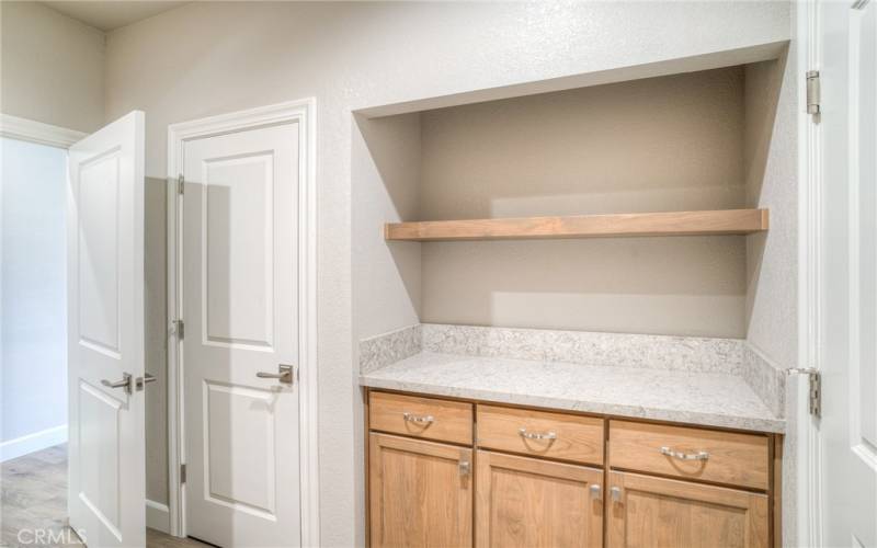 pull out storage in laundry room