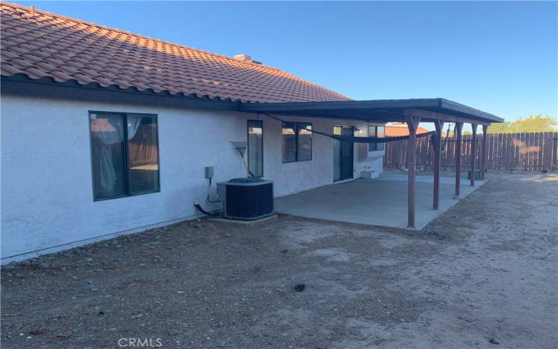 View of Covered Patio Area