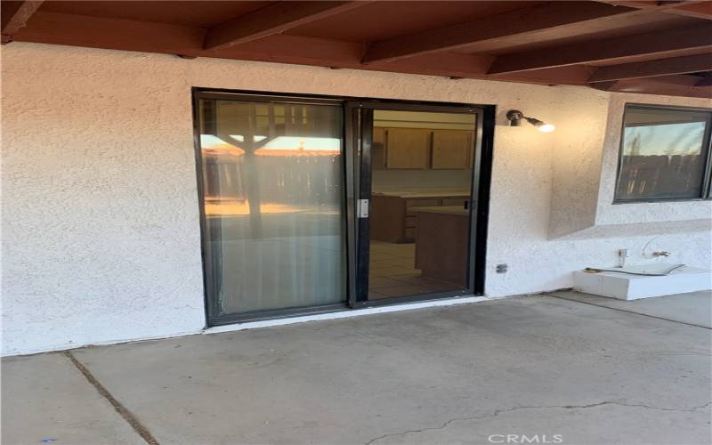 Access Door to Back Yard - Covered Patio Area